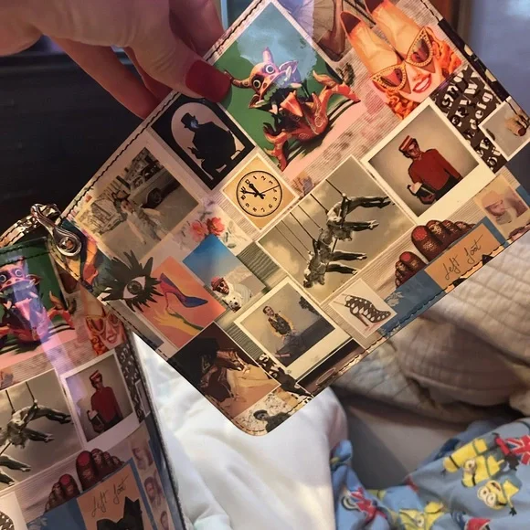 Christian Louboutin Cabata Small Patent Multicolor Collage Tote Bag with Pouch - Picture 2 of 7